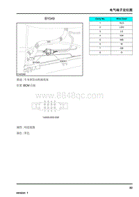 2010年荣威550电路图-电气端子定位图BY049