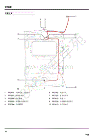 2011年荣威750HYBRID电路图-顶蓬线束