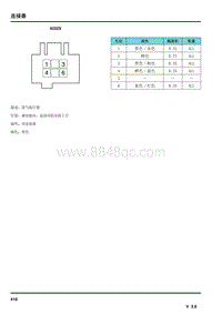 2014年荣威950电路图-连接器-AC029