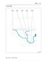 2019年小鹏G3电路图-8.8 左后门线束
