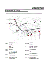 2017-2021年上汽荣威Ei6-8.发动机舱线束-右前外侧 8.发动机舱线束-右前外侧