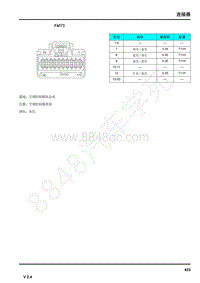 2019年荣威eRX5电路图-连接器-FA073