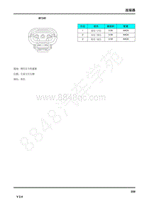 2019年荣威eRX5电路图-连接器-BY240