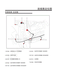 上汽荣威MARVEL X-连接器定位图-38.车身线束-左后侧