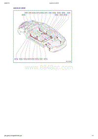 吉利帝豪EV350-EV450-EV500-底板线束布置图