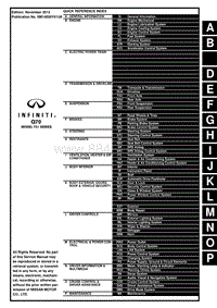英菲尼迪Q70维修手册-FWD-目录