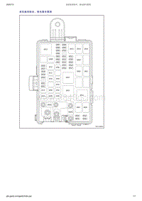 吉利帝豪EV350-EV450-EV500-前机舱保险丝 继电器布置图