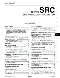 英菲尼迪Q60维修手册-SRC-SRS 安全气囊控制系统