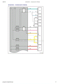 吉利帝豪EV350-EV450-EV500-前机舱保险丝 继电器盒电源分布图 续3 