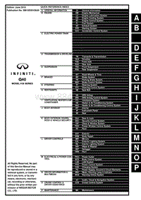 英菲尼迪Q40维修手册-FWD-目录