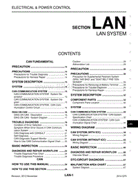 英菲尼迪Q70维修手册-LAN-LAN 系统