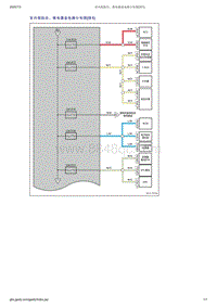 吉利帝豪EV350-EV450-EV500-室内保险丝 继电器盒电源分布图 续1 