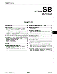 英菲尼迪Q60维修手册-SB-安全带