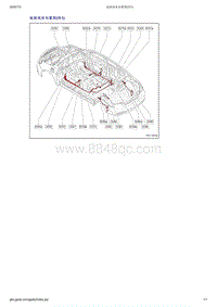 吉利帝豪EV350-EV450-EV500-底板线束布置图 续1 