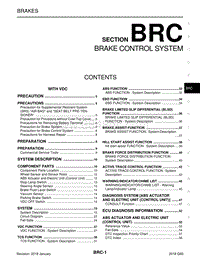 英菲尼迪Q60维修手册-BRC-制动控制系统