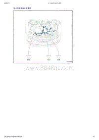 吉利帝豪EV350-EV450-EV500-动力线束接地点布置图