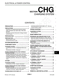 英菲尼迪Q50维修手册-CHG-充电系统