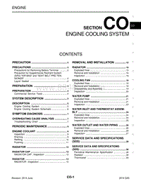 英菲尼迪Q40维修手册-CO-发动机冷却系统