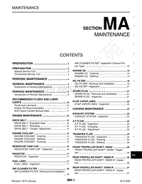 英菲尼迪Q50维修手册-MA-保养