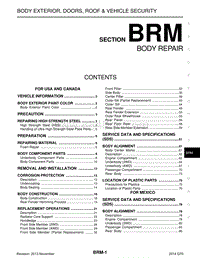 英菲尼迪Q70维修手册-BRM-车身维修
