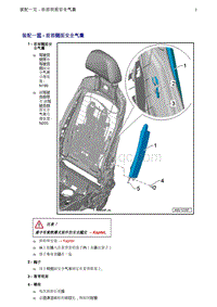 奥迪Q5维修手册-1 装配一览 - 前部侧面安全气囊