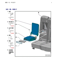奥迪Q5维修手册-7 装配一览 - 中间扶手