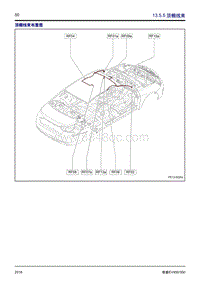 吉利帝豪EV450 EV350-13.5.5-顶棚线束