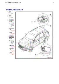 奥迪Q5维修手册-3 倒车摄像机系统安装位置一览