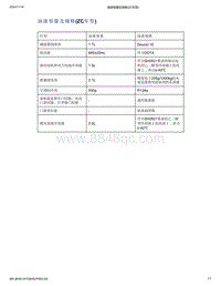 帝豪EV350 EV450 EV500-油液容量及规格 ZC车型 