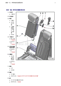 奥迪Q5维修手册-6 装配一览 - 滑雪板装载装置盖板