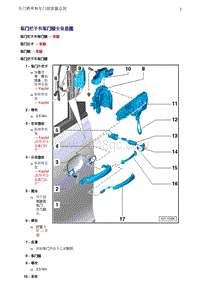 奥迪Q5维修手册-2 车门把手和车门锁安装总图