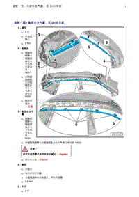 奥迪Q5维修手册-1 装配一览 - 头部安全气囊