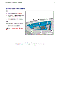 奥迪Q5维修手册-11 拆卸和安装前部中间除霜器喷嘴