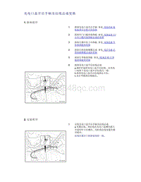 帝豪EV350 EV450 EV500-充电口盖开启手柄及拉线总成更换