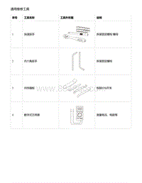 零跑S01新能源-通用维修工具