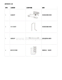 零跑S01新能源-通用维修工具