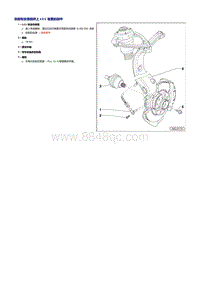 一汽奥迪A6L（C6）-拆卸和安装前后轴上 ABS 装置部件