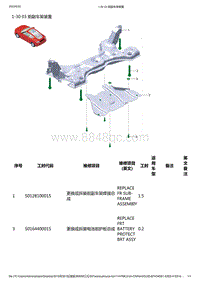 零跑S01新能源-工位工时信息-1-30 03 前副车架装置