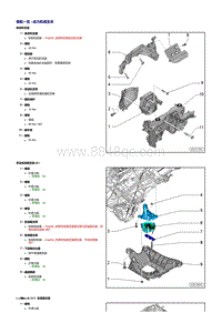 一汽奥迪A6LC7 2.5_2.8升发动机动力机组支承