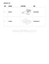 零跑S01新能源-通用维修工具