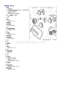 一汽奥迪A6L 2.4升BDW发动机-维修工作（皮带盘侧）