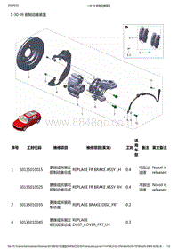 零跑S01新能源-工位工时信息-1-30 09 前制动器装置