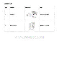 零跑S01新能源-通用维修工具