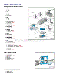 一汽奥迪A6LC7维修手册-继电器座 保险丝座 电控箱