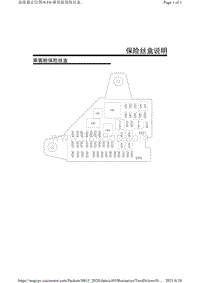 2021上汽名爵全新MG5-F6-乘客舱保险丝盒