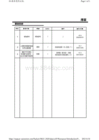 2021上汽名爵全新MG5-01-版本更改记录