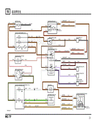 2003年南汽名爵MGTF电路图-16 起动和充电