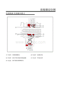 2018-2019年上汽名爵HS-24-仪表线束-仪表板中部-2