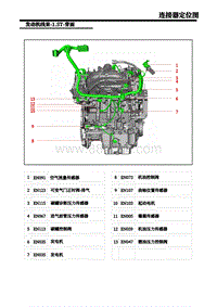 2018-2019年上汽名爵HS-14-发动机1.5T-背面