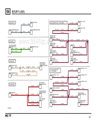 2003年南汽名爵MGTF电路图-184 接头和中心抽头